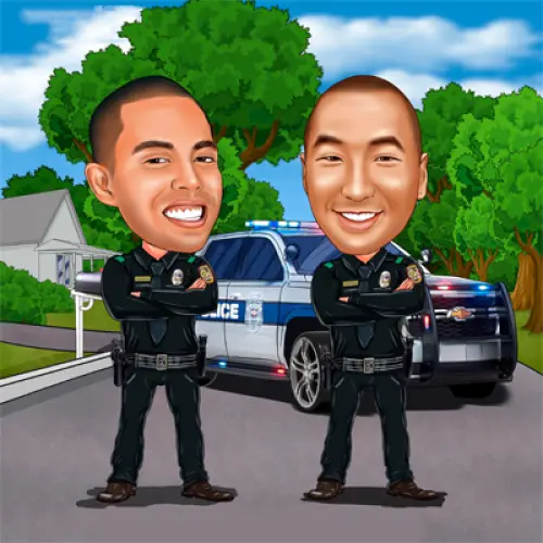 karikatur perpisahan polisi